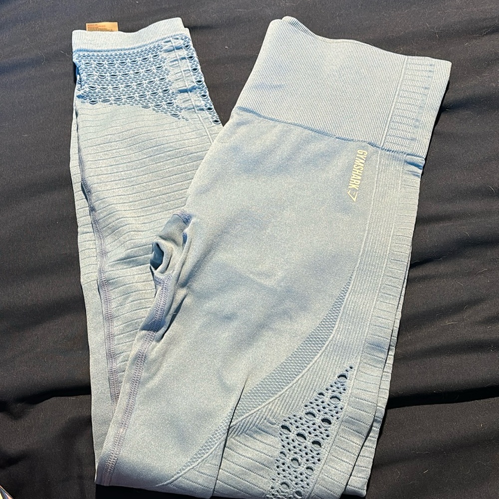 Gymshark Energy Seamless Blue Leggings - Medium